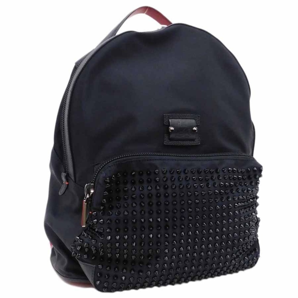 Christian Louboutin Backpack Black x Red Leather